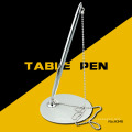 New desk stand pens with chain for office &hotel supplies